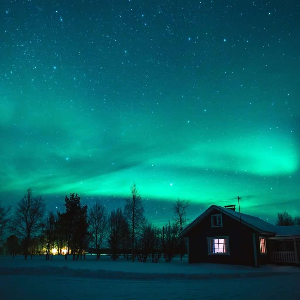 Northern lights (Aurora Borealis) Show