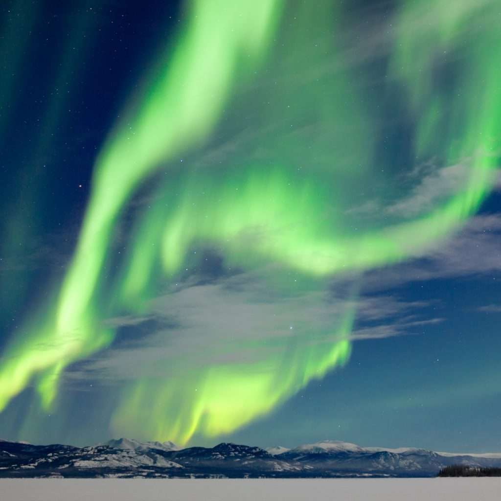 Northern lights in Greenland